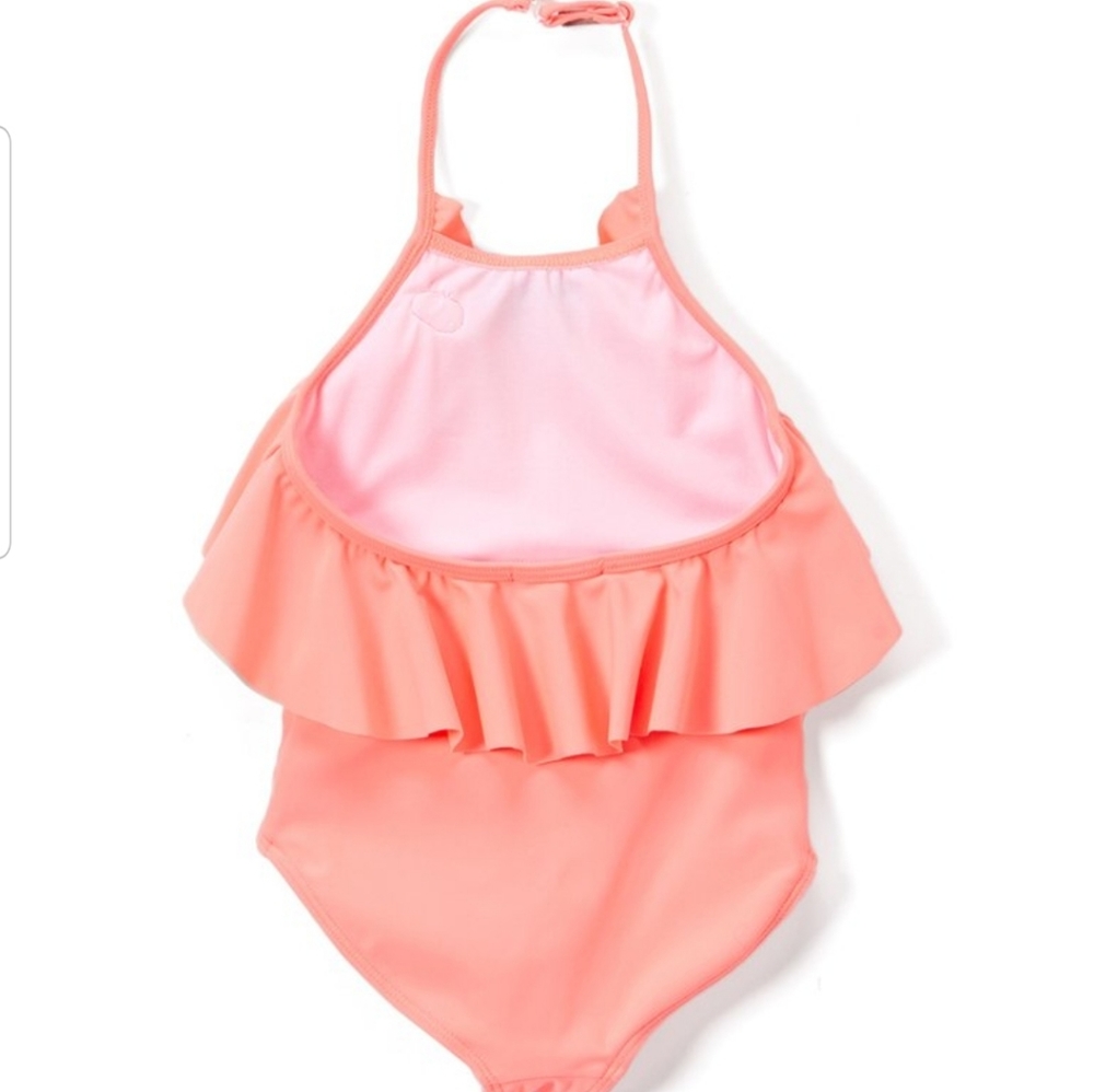 NWT Kate Mack Coral Halter 1 Piece Swimsuit Sz 2T - Picture 13 of 14